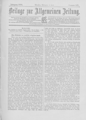 Allgemeine Zeitung Mittwoch 3. Juni 1896