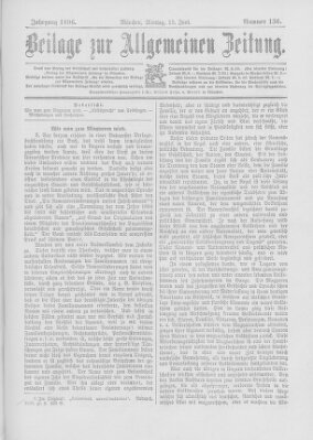 Allgemeine Zeitung Montag 15. Juni 1896