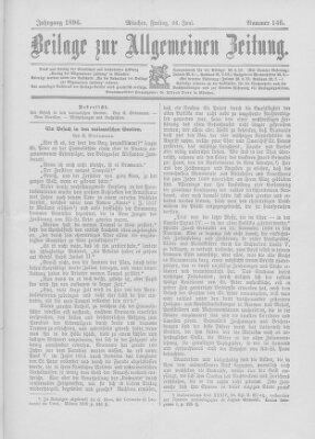 Allgemeine Zeitung Freitag 26. Juni 1896