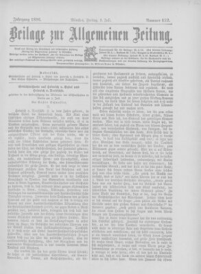 Allgemeine Zeitung Freitag 3. Juli 1896