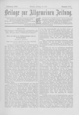 Allgemeine Zeitung Freitag 24. Juli 1896