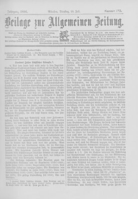 Allgemeine Zeitung Dienstag 28. Juli 1896