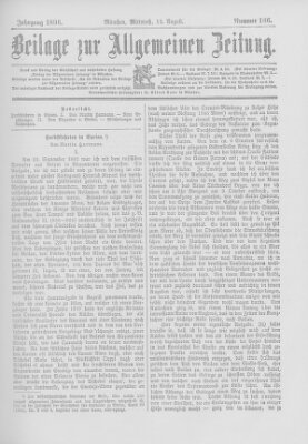 Allgemeine Zeitung Mittwoch 12. August 1896