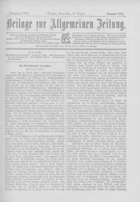 Allgemeine Zeitung Donnerstag 27. August 1896