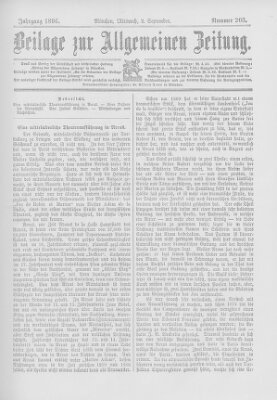 Allgemeine Zeitung Mittwoch 2. September 1896