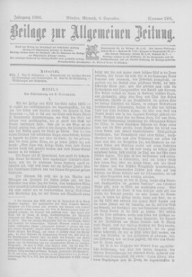 Allgemeine Zeitung Mittwoch 9. September 1896