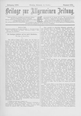 Allgemeine Zeitung Mittwoch 14. Oktober 1896