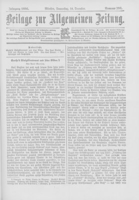 Allgemeine Zeitung Donnerstag 24. Dezember 1896