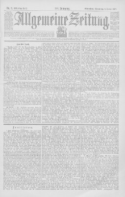 Allgemeine Zeitung Samstag 2. Januar 1897