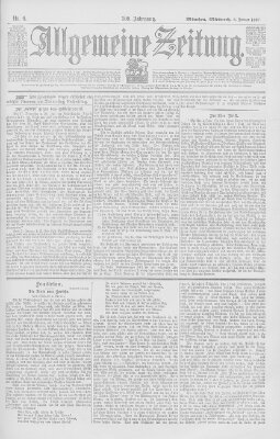 Allgemeine Zeitung Mittwoch 6. Januar 1897