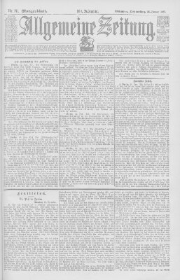 Allgemeine Zeitung Donnerstag 28. Januar 1897