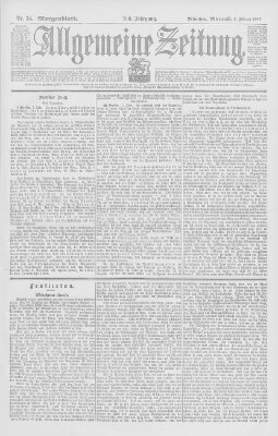 Allgemeine Zeitung Mittwoch 3. Februar 1897