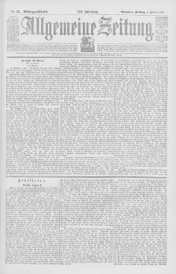 Allgemeine Zeitung Freitag 5. Februar 1897