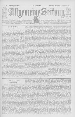 Allgemeine Zeitung Mittwoch 10. Februar 1897