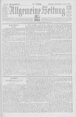 Allgemeine Zeitung Donnerstag 25. Februar 1897