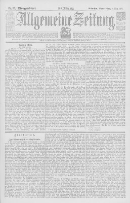 Allgemeine Zeitung Donnerstag 4. März 1897