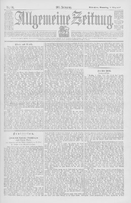 Allgemeine Zeitung Sonntag 7. März 1897