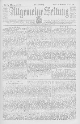 Allgemeine Zeitung Mittwoch 10. März 1897