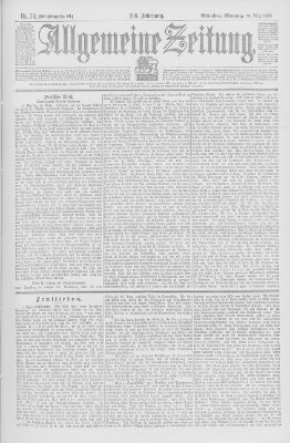 Allgemeine Zeitung Montag 15. März 1897