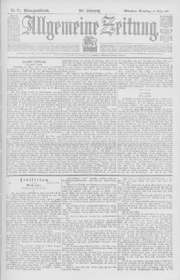 Allgemeine Zeitung Samstag 20. März 1897