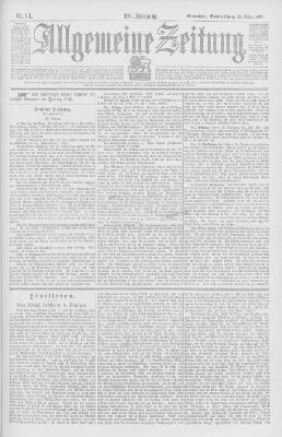 Allgemeine Zeitung Donnerstag 25. März 1897