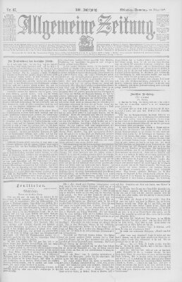 Allgemeine Zeitung Sonntag 28. März 1897