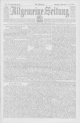 Allgemeine Zeitung Montag 12. April 1897