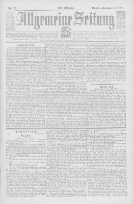 Allgemeine Zeitung Sonntag 2. Mai 1897