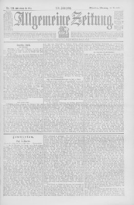 Allgemeine Zeitung Montag 10. Mai 1897