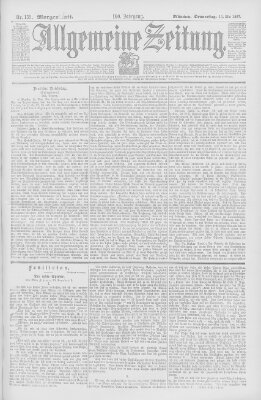 Allgemeine Zeitung Donnerstag 13. Mai 1897