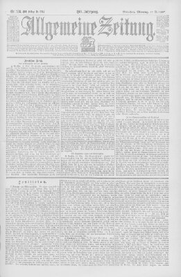 Allgemeine Zeitung Montag 17. Mai 1897