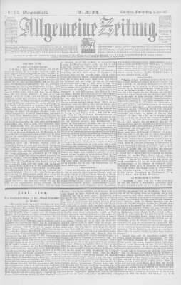 Allgemeine Zeitung Donnerstag 3. Juni 1897