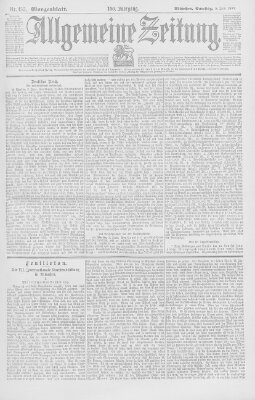 Allgemeine Zeitung Samstag 5. Juni 1897