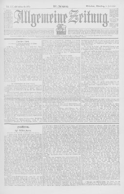 Allgemeine Zeitung Dienstag 8. Juni 1897