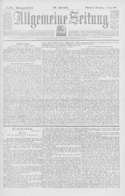 Allgemeine Zeitung Samstag 19. Juni 1897