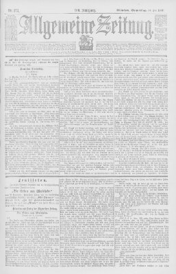 Allgemeine Zeitung Donnerstag 24. Juni 1897