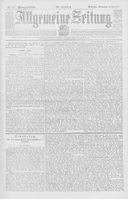 Allgemeine Zeitung Dienstag 29. Juni 1897