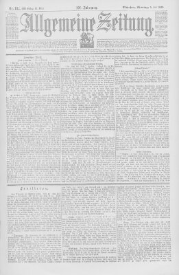 Allgemeine Zeitung Montag 5. Juli 1897