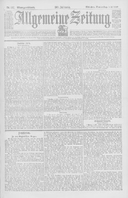 Allgemeine Zeitung Donnerstag 8. Juli 1897