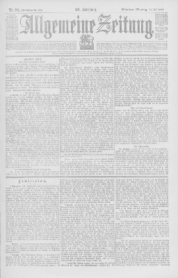 Allgemeine Zeitung Montag 12. Juli 1897