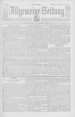 Allgemeine Zeitung Sonntag 18. Juli 1897