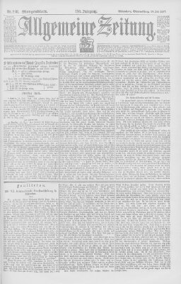 Allgemeine Zeitung Donnerstag 29. Juli 1897