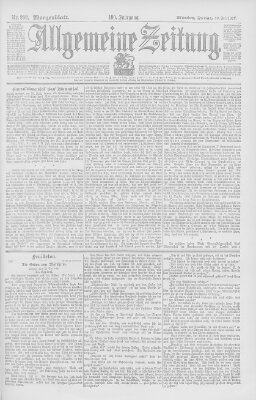 Allgemeine Zeitung Freitag 30. Juli 1897