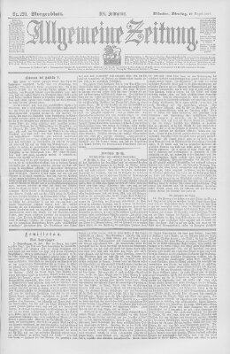 Allgemeine Zeitung Dienstag 10. August 1897