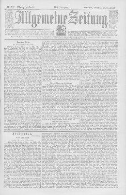 Allgemeine Zeitung Dienstag 17. August 1897