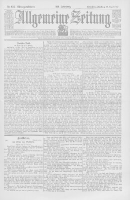 Allgemeine Zeitung Freitag 20. August 1897