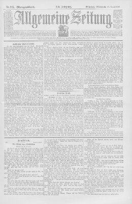 Allgemeine Zeitung Mittwoch 25. August 1897