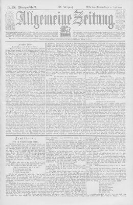 Allgemeine Zeitung Donnerstag 26. August 1897