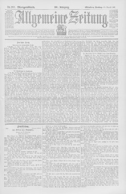 Allgemeine Zeitung Freitag 27. August 1897