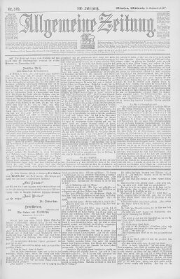 Allgemeine Zeitung Mittwoch 8. September 1897